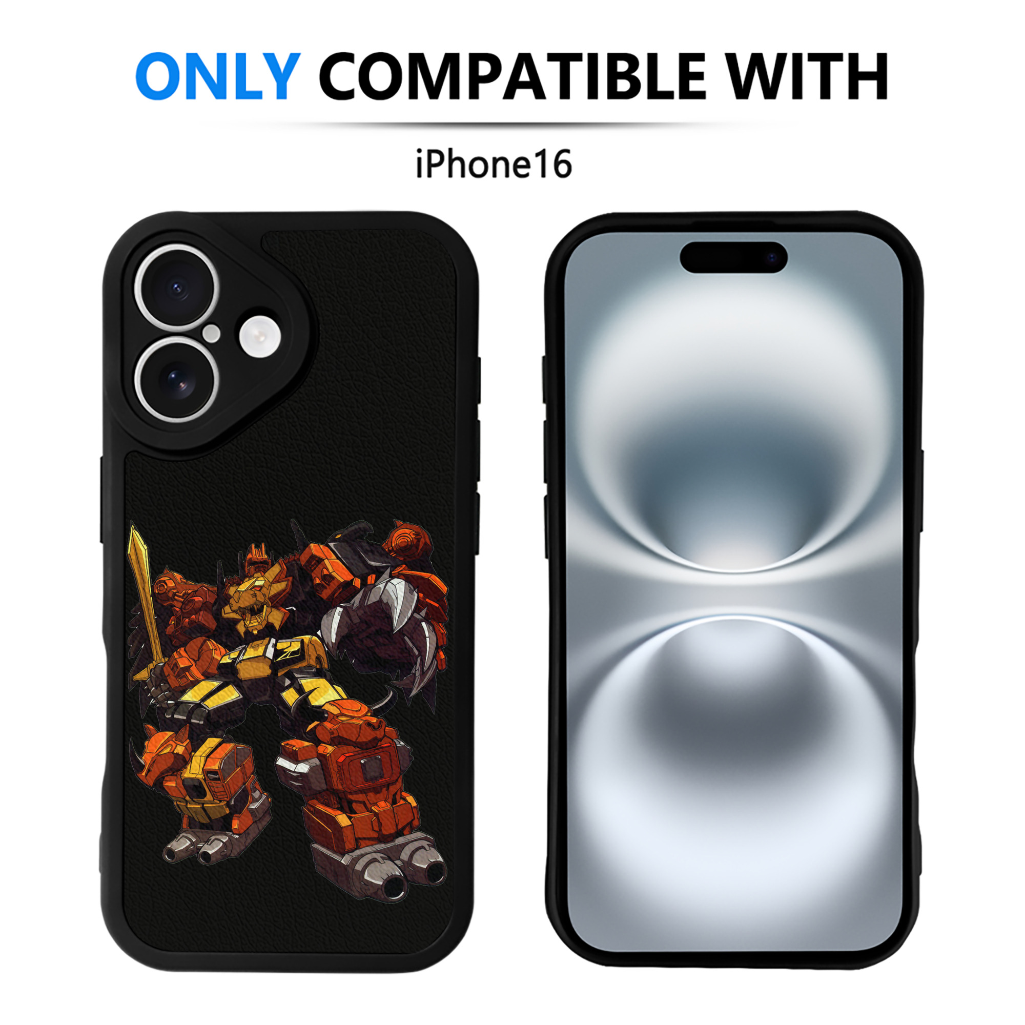 （画像用）  【iPhone 16シリーズ対応】シリコンスマホケース（レザー調） 材質：シリコン